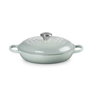 Le Creuset Signature Sea Salt Cast Iron Shallow Casserole 26cm